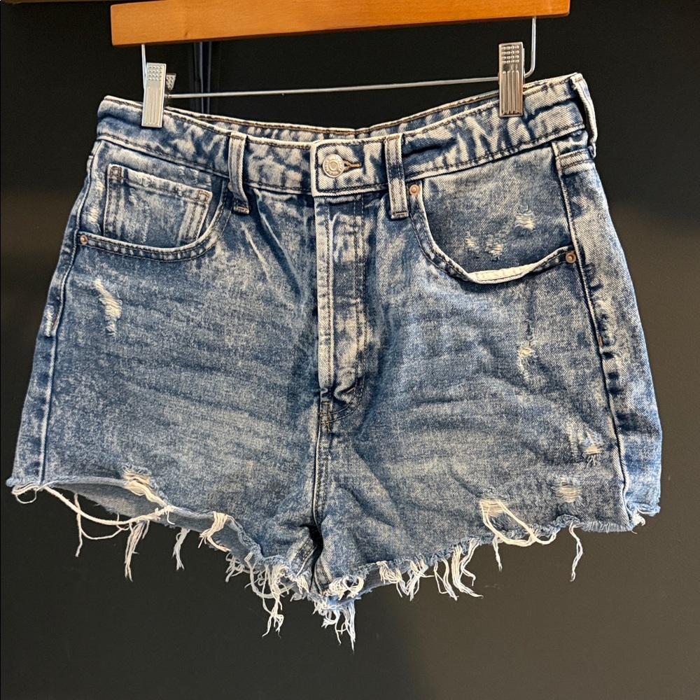 Wild Fable Distressed Blue Denim Women Shorts size 10